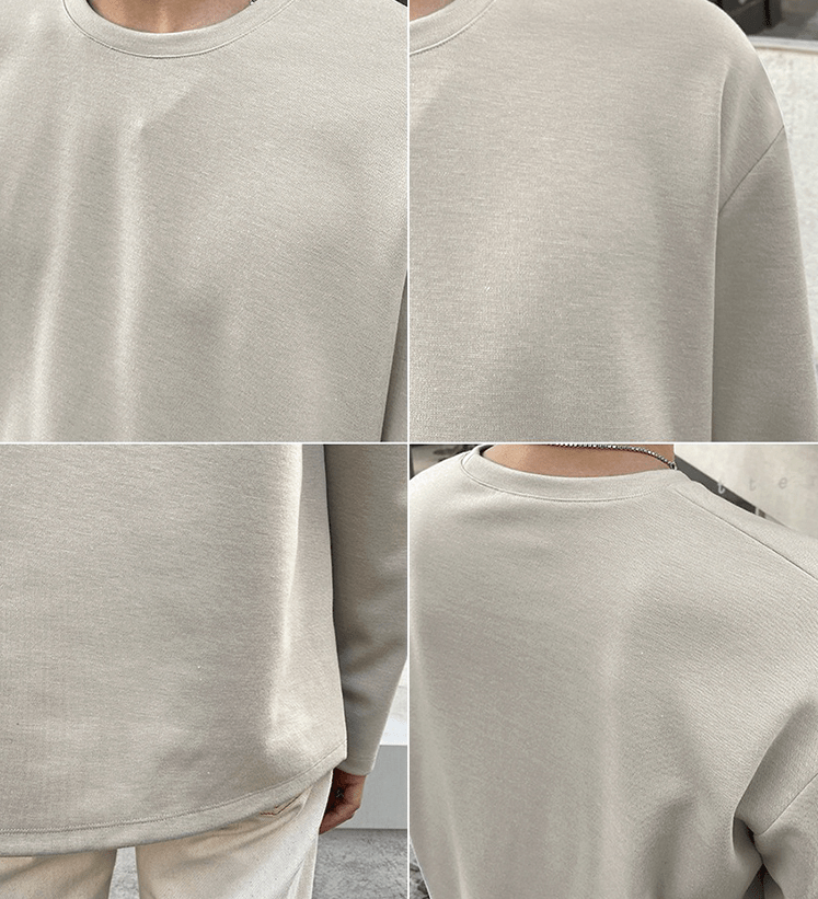 Langarmshirt Herren Baumwolle 100%