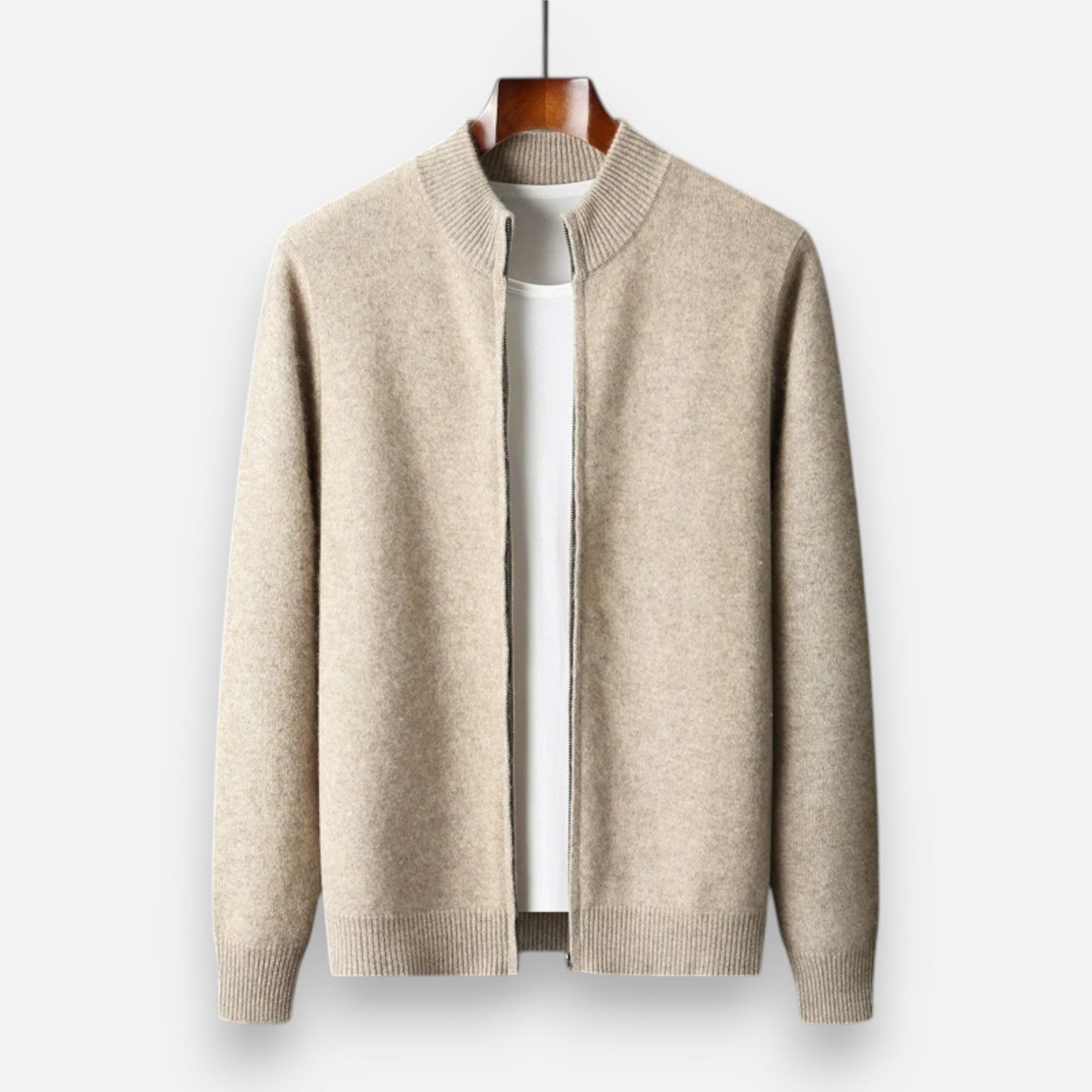 SwissFellas | Herren Merinowoll-Zip-Pullover