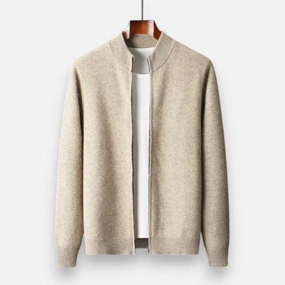 SwissFellas | Herren Merinowoll-Zip-Pullover