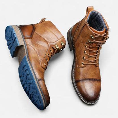 SwissFellas | Herren leichte Frühlings Lederstiefel