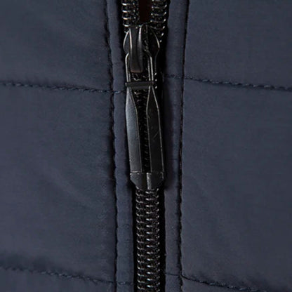 SwissFellas | Herren Fleece Stehkragen Patchwork Jacke