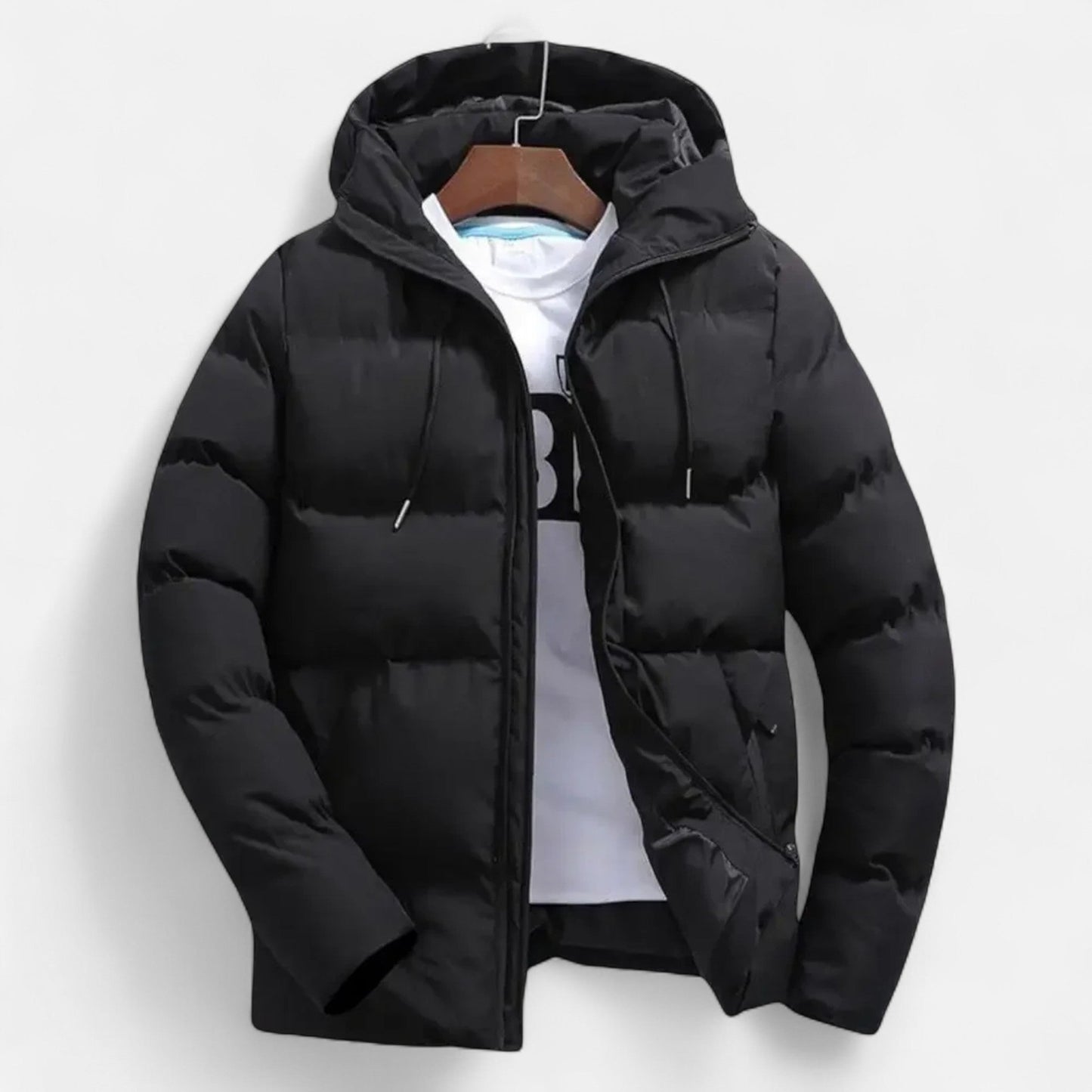 SwissFellas | Herren Kapuzen-Pufferjacke – Zeitlose Schicht für kaltes Wetter