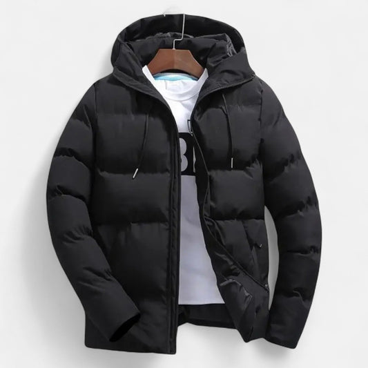 SwissFellas | Herren Kapuzen-Pufferjacke – Zeitlose Schicht für kaltes Wetter