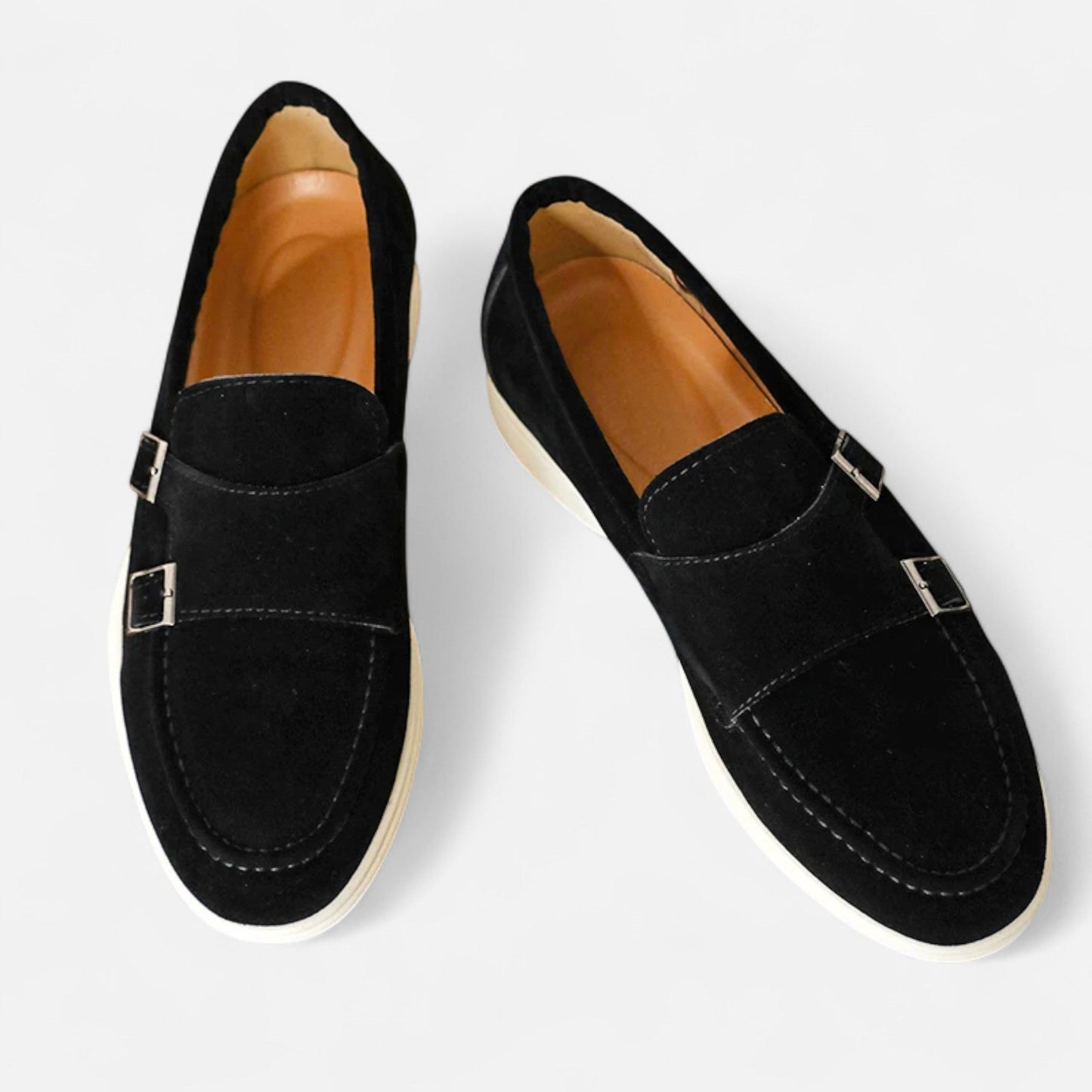 SwissFellas | Herren Wildleder Monk Strap Slipper – Eleganz zum Hineinschlüpfen