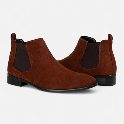 SwissFellas | Herren Wildleder Chelsea Boots mit quadrater Zehenform