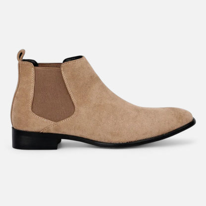 SwissFellas | Herren Wildleder Chelsea Boots mit quadrater Zehenform