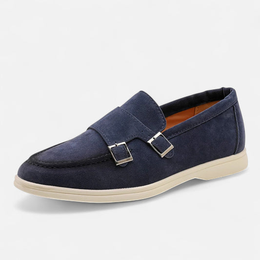 SwissFellas | Herren Wildleder Monk Strap Slipper – Eleganz zum Hineinschlüpfen