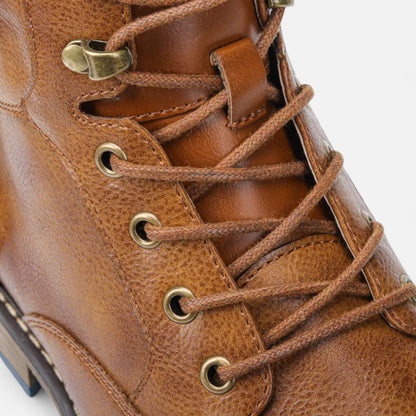 SwissFellas | Herren leichte Frühlings Lederstiefel