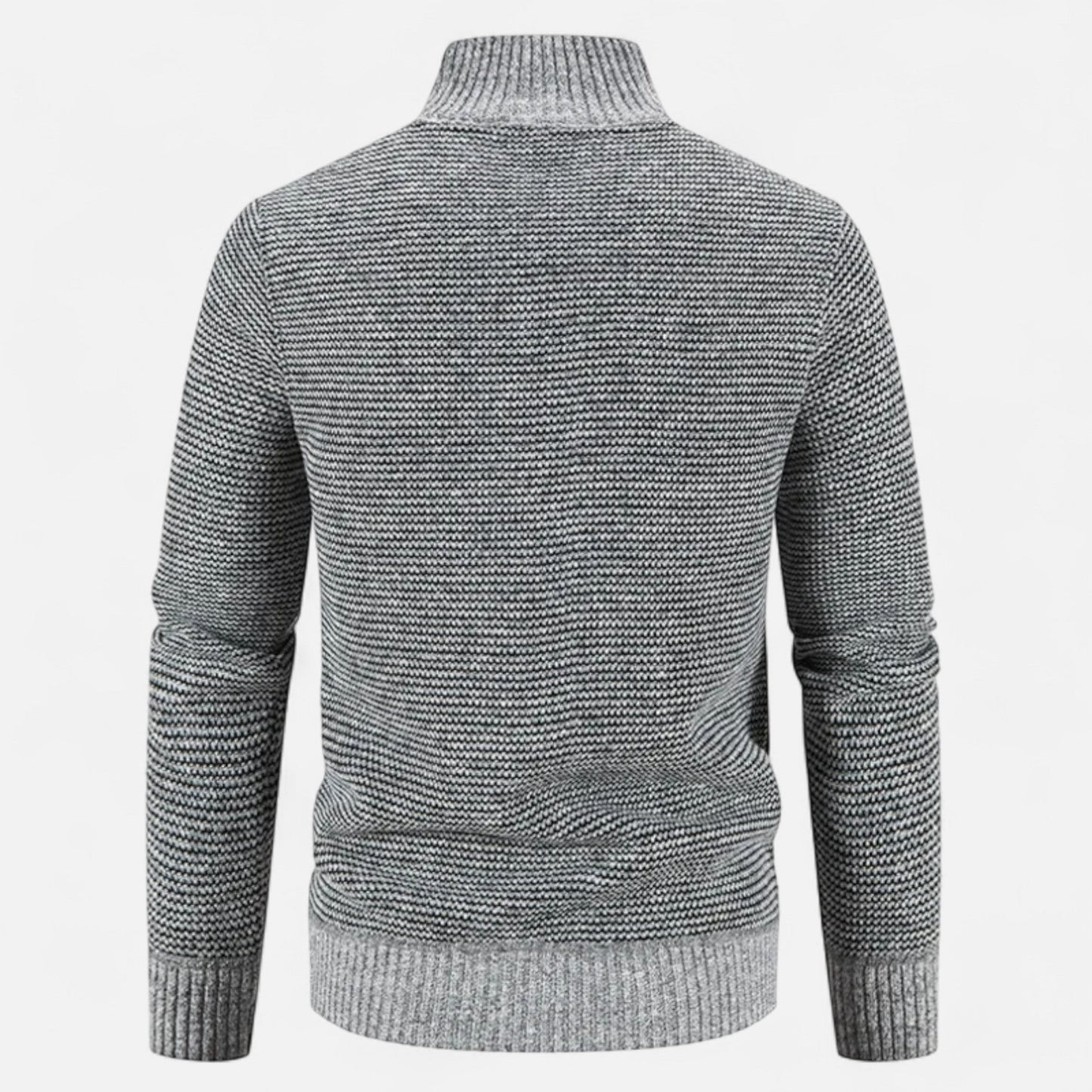 SwissFellas | Herren Fleece Stehkragen Patchwork Jacke