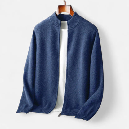 SwissFellas | Herren Merinowoll-Zip-Pullover
