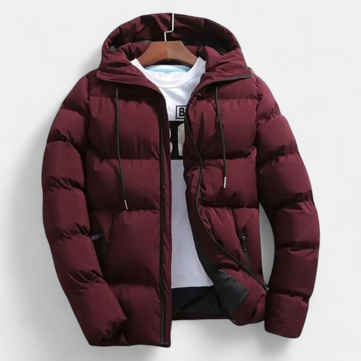 SwissFellas | Herren Kapuzen-Pufferjacke – Zeitlose Schicht für kaltes Wetter