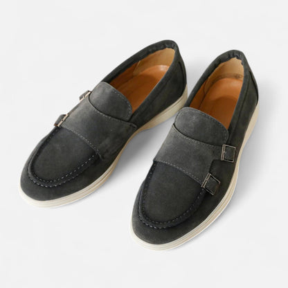 SwissFellas | Herren Wildleder Monk Strap Slipper – Eleganz zum Hineinschlüpfen