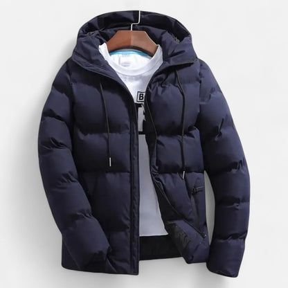 SwissFellas | Herren Kapuzen-Pufferjacke – Zeitlose Schicht für kaltes Wetter