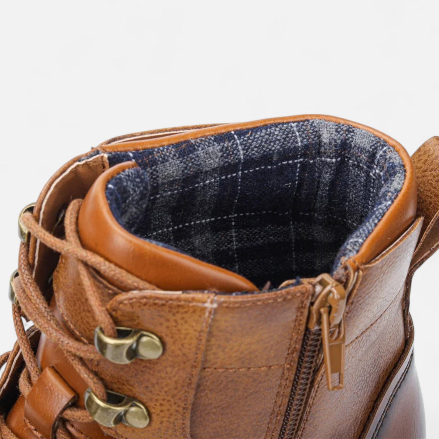 SwissFellas | Herren leichte Frühlings Lederstiefel