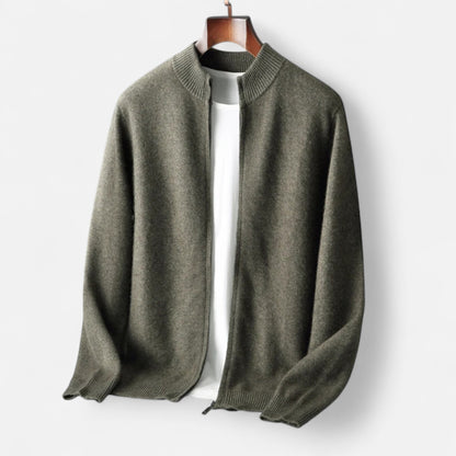SwissFellas | Herren Merinowoll-Zip-Pullover