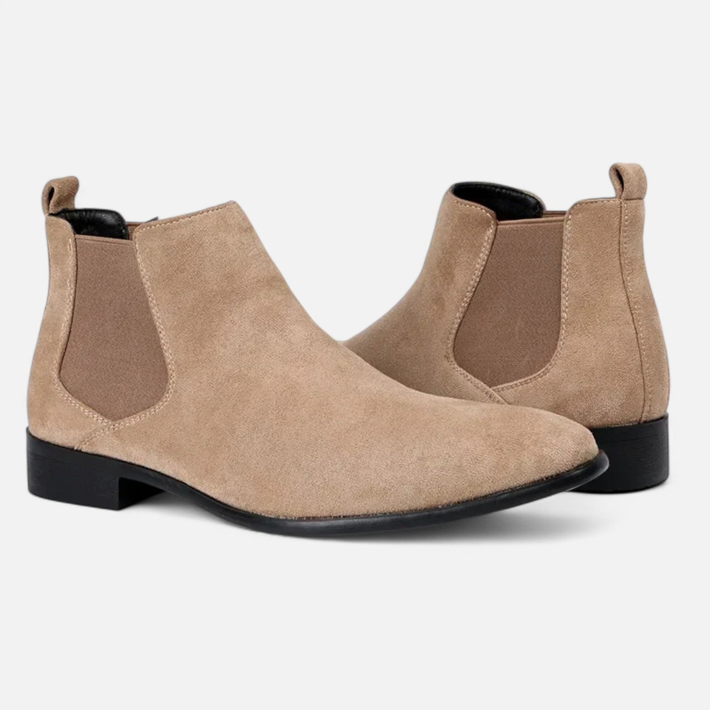 SwissFellas | Herren Wildleder Chelsea Boots mit quadrater Zehenform