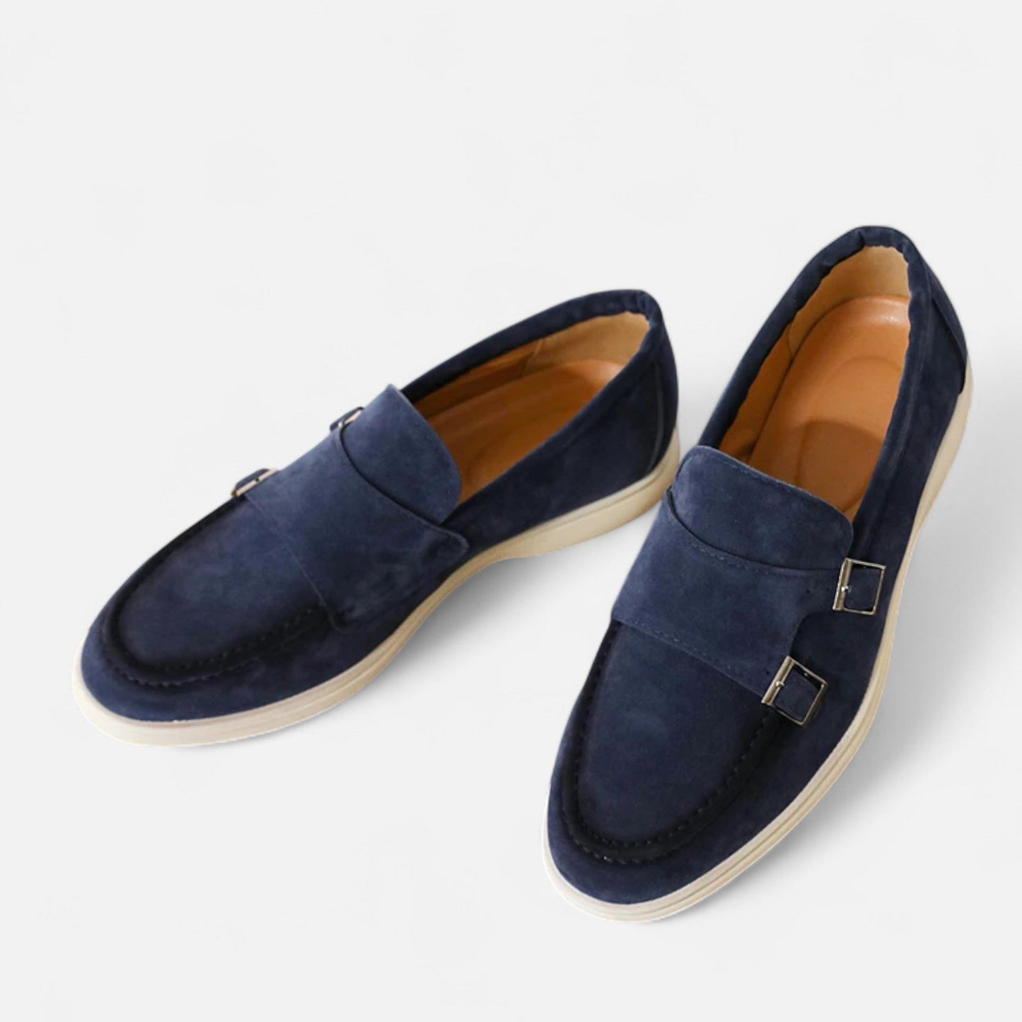 SwissFellas | Herren Wildleder Monk Strap Slipper – Eleganz zum Hineinschlüpfen
