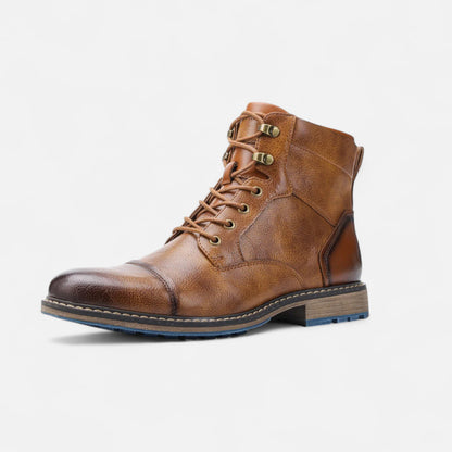 SwissFellas | Herren leichte Frühlings Lederstiefel
