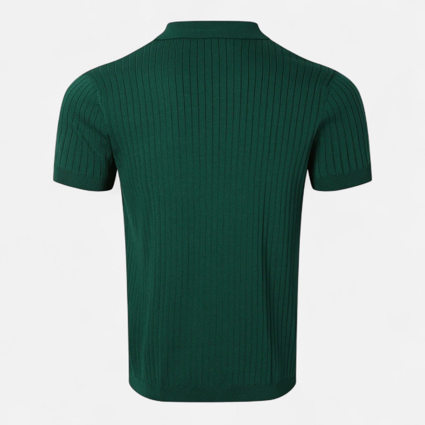 SwissFellas | Herren Retro Strick Poloshirt mit kurzen Ärmeln – Heritage Textur, lässige Raffinesse