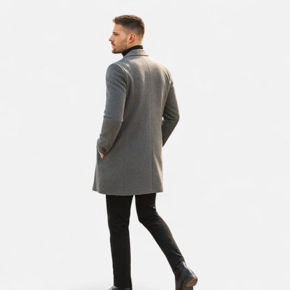 SwissFellas | Klassischer Wollmantel für Herren