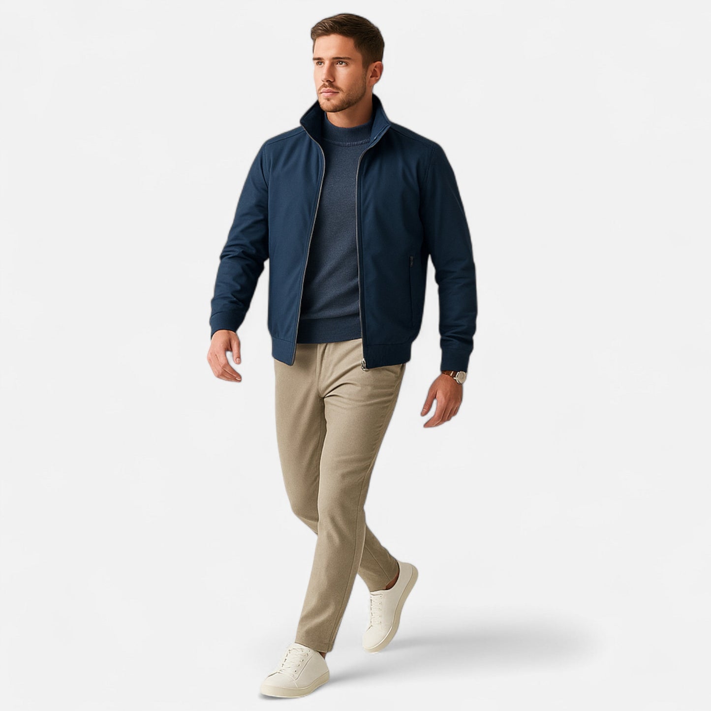 SwissFellas | Herren Slim-Fit Bomberjacke