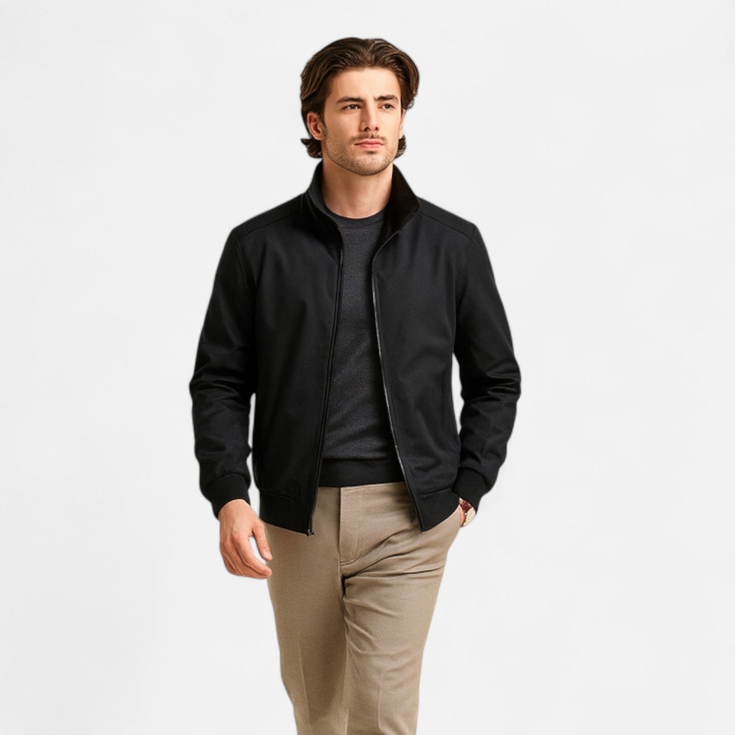 SwissFellas | Herren Slim-Fit Bomberjacke
