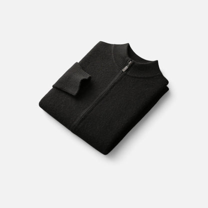 SwissFellas | Herren Merinowoll-Zip-Pullover