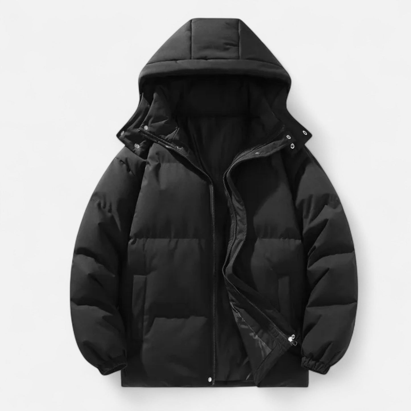 SwissFellas | Herren Pufferjacke mit abnehmbarem Kapuze