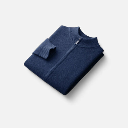 SwissFellas | Herren Merinowoll-Zip-Pullover