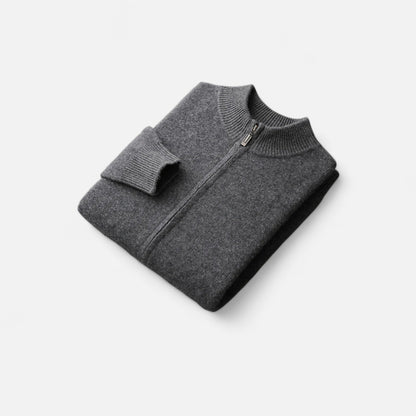 SwissFellas | Herren Merinowoll-Zip-Pullover