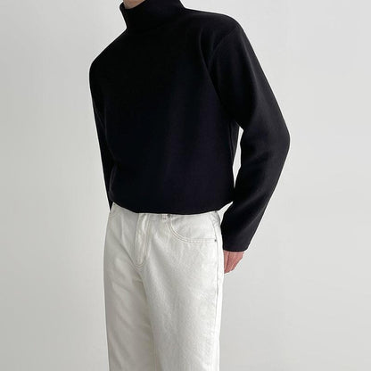 Eleganter Schwarzer Rollkragenpullover Harren