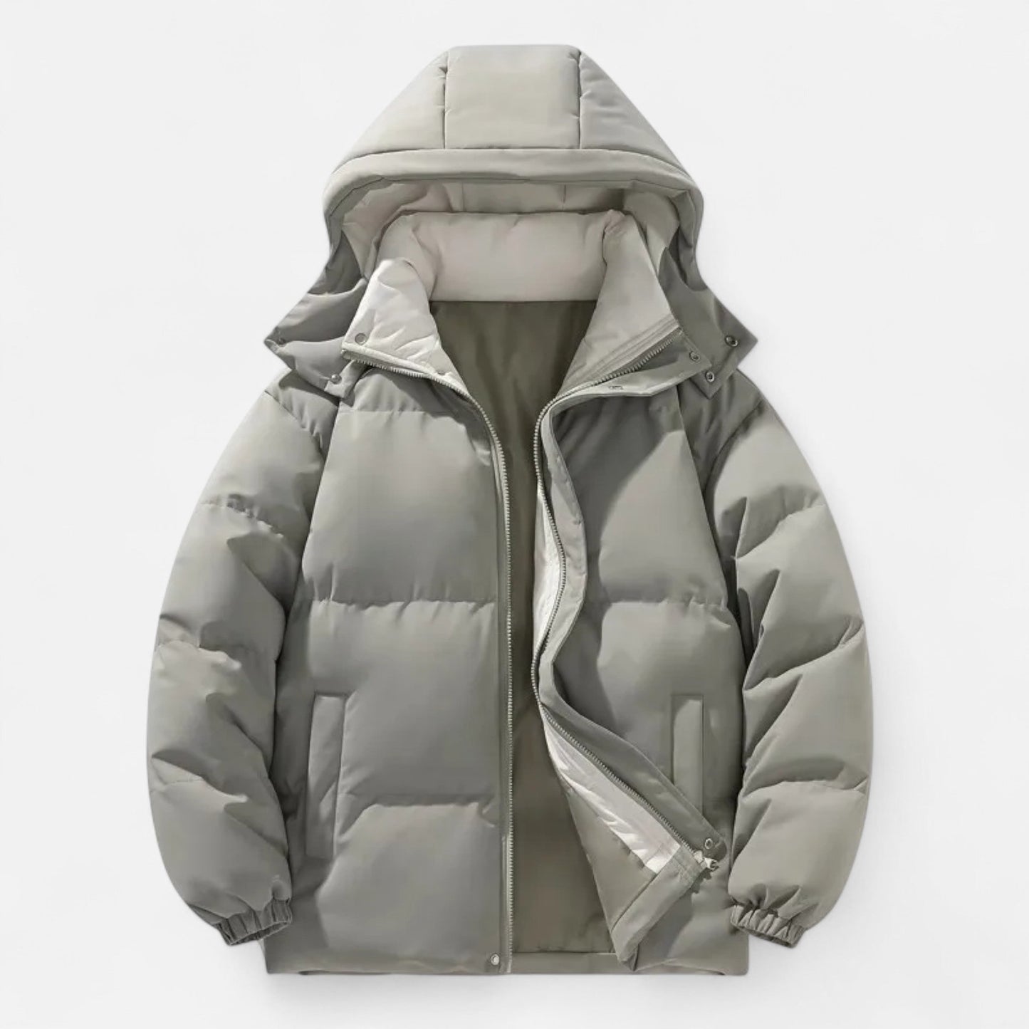 SwissFellas | Herren Pufferjacke mit abnehmbarem Kapuze