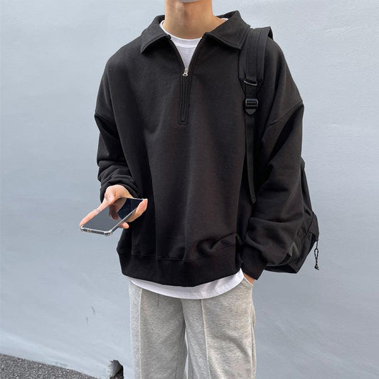 Halb Reißverschluss Pullover Herren