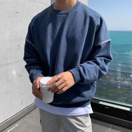 Harrenpullover Aus 100% Baumwolle