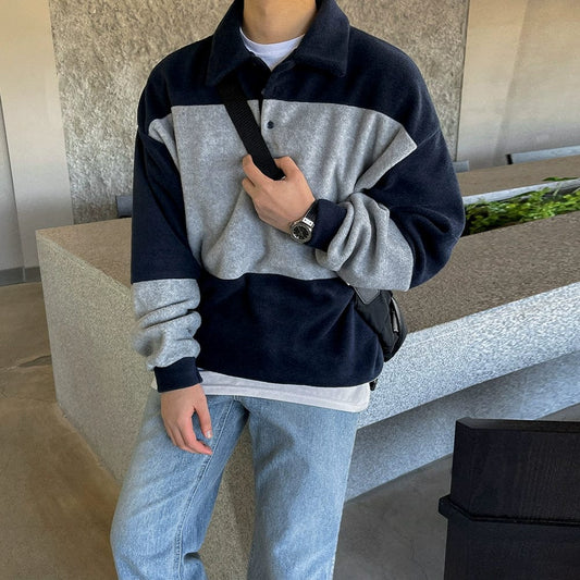 Herrenpullover Mit Kontrastdetails