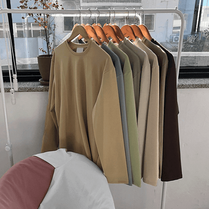 Langarmshirt Herren Baumwolle 100%