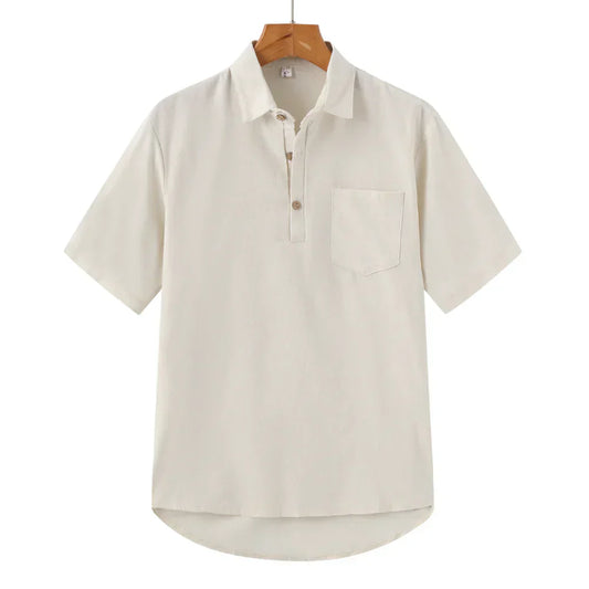 Leinen Poloshirt Herren - Bequem
