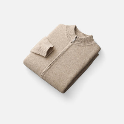 SwissFellas | Herren Merinowoll-Zip-Pullover