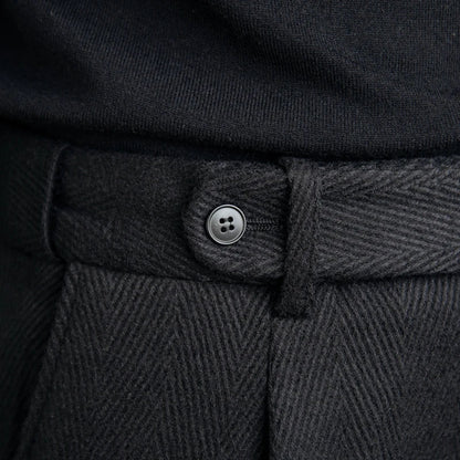 Schwarze Herrenhose Mit Zellen