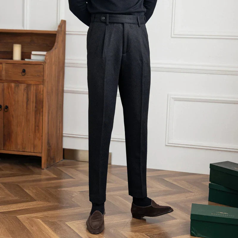 Schwarze Herrenhose Mit Zellen