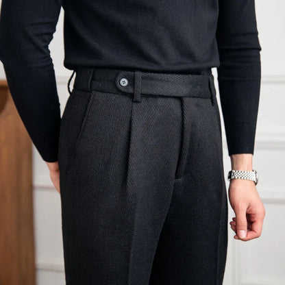 Schwarze Herrenhose Mit Zellen